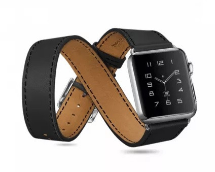 Apple Watch átkötős szíj. Fekete. 38/40mm