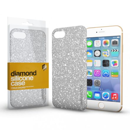 Szilikon tok (Diamond) Ezüst Apple iPhone 11 Pro készülékhez