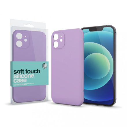 Soft Touch Silicone Case Slim Lila Iphone Xr készülékhez