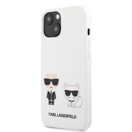 Karl Lagerfeld tok fehér (KLHCP13SSSKCW) Apple Iphone 13 Mini készülékhez