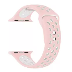   XPRO Apple Watch lélegző sport szíj Pink / Fehér 38mm / 40mm / 41mm
