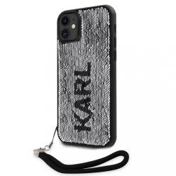   Karl Lagerfeld tok ezüst KLHCN61PSQRKS Apple Iphone 11 készülékhez