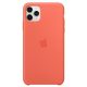 Apple iPhone 11 Pro Max Gyári Szilikon Tok - Klementin Narancs