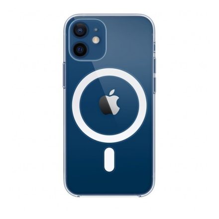 Apple iPhone 12 mini MagSafe-rögzítésű műanyag tok - Átlátszó