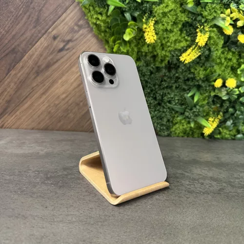 Apple iPhone 15 Pro 128GB Újszerű - Natural Titanium - 1 év iON Store garanciával
