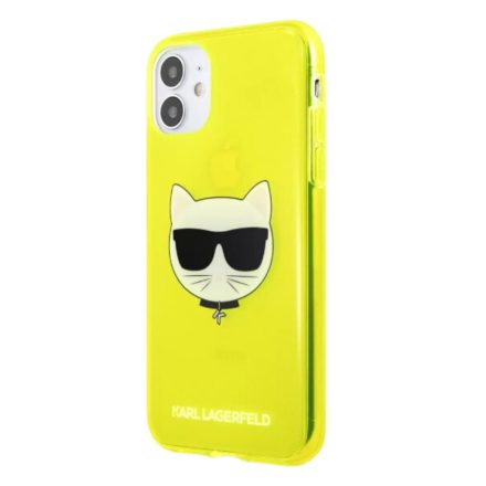 Karl Lagerfeld Apple iPhone 11 hátlap védőtok, Yellow (KLHCN61CHTRY)
