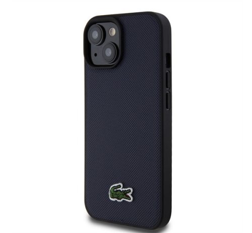 Lacoste Iconic Petit Pique Woven Logo iPhone 15 MagSafe tok - Sötétkék