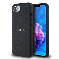   GUESS Apple iPhone 16e MagSafe bőr tok - Fekete (GUHMPSE4PGHSMMK)