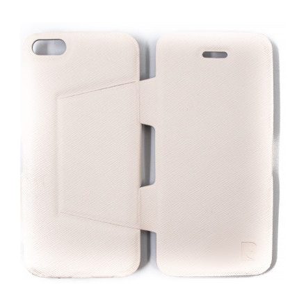 Pierre Cardin - iPhone 5C Mágneses Könyv Tok - Fehér