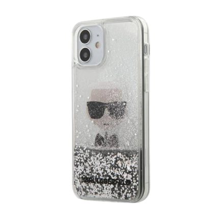 Apple Iphone 12 Mini Karl Lagerfeld tok ezüst (KLHCP12SGLIKSL)