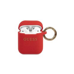 Guess Airpods szilikon tok, piros (GUACCSILGLRE)