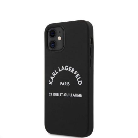 Karl Lagerfeld tok fekete (KLHCP12SSLSGRBK) Apple Iphone 12 Mini készülékhez