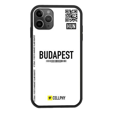 Cellphy - Apple iPhone 11 Budapest feliratos tok - Fehér