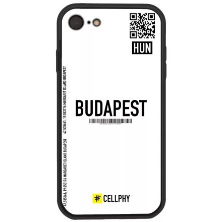 Cellphy - Apple iPhone 7/8/SE2020 Budapest feliratos tok - Fehér