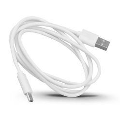 Adatkábel, USB Type-C, 100 cm, fehér