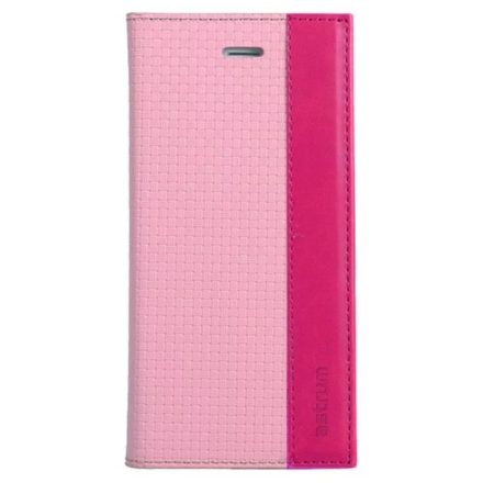 Astrum - MC710 Diary iPhone 5/5S/SE mágneses könyv tok - Pink/Sötétpink