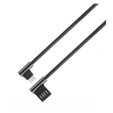 Astrum - Micro-USB kábel 1.2m 90fokban hajlított UM350
