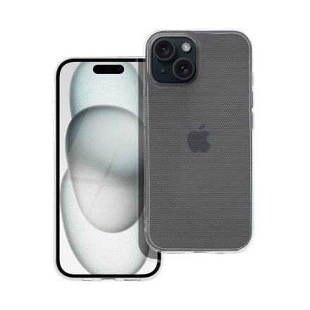 Clear 2mm Apple iPhone 15 szilikon tok - Átlátszó