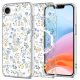 Tech-Protect Flexair Apple iPhone 16e MagSafe szilikon tok - Átlátszó/virágos