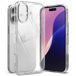   Clear Case Apple iPhone 17 (6.3") szilikon tok 2mm kamera védelemmel - Átlátszó