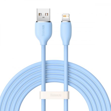 USB Lightning töltőkábel Baseus Jelly 2.4A 2M - Kék