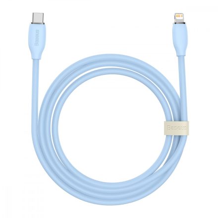 USB Type-C Lightning töltőkábel Baseus Jelly 20W 2M - Kék