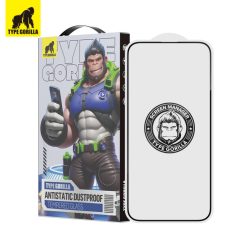   Type Gorilla Antistatic Dustproof Apple iPhone 15/16 2.5D Full Üvegfólia - Fekete
