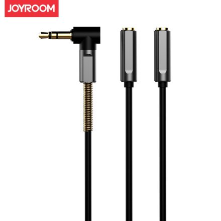Joyroom - S605 2in1 AUX 0.28M kábel - Fekete