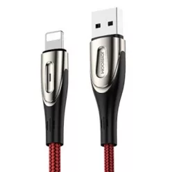   Joyroom - S-M411 erősített USB-Lightning kábel 1.2 m - Piros