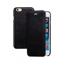   Hoco - Premium series bőr bankkártya tartós iPhone 6/6s könyv tok - fekete