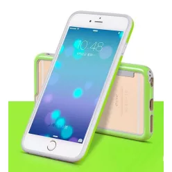   Hoco - Sebring series színes kemény külsejű puha TPU belsejű iPhone 6plus/6splus bumper keret - zöld