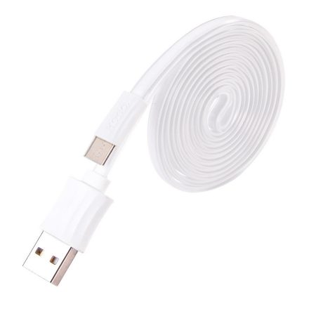 Hoco - UPM04 lapos design micro usb adat/töltő kábel 120cm - fehér