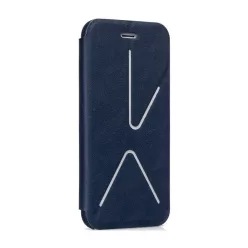   Hoco - Slimfit series bőr kitámasztható iPhone 6/6s könyv tok - kék