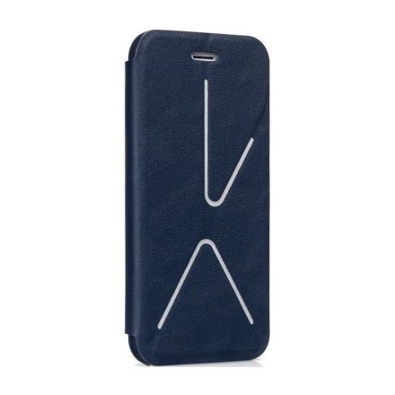 Hoco - Slimfit series bőr kitámasztható iPhone 6/6s könyv tok - kék