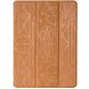 Hoco - Cube series nyomott mintázatú  iPad Air 2 tablet tok - barna