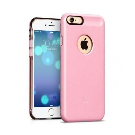 Hoco - Black series fém hatású iPhone 6plus/6splus tok - pink