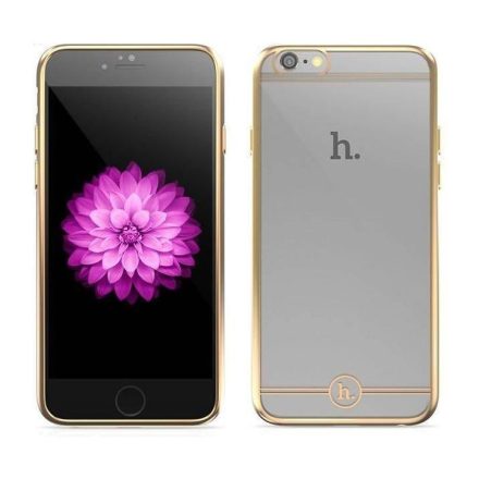 Hoco - Black series Fresh matt fémhatású keretes iPhone 6/6s tok - arany