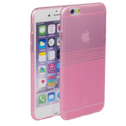 Hoco - Black series matt bevonattal vízsz. vonalazott iPhone 6/6s tok - pink