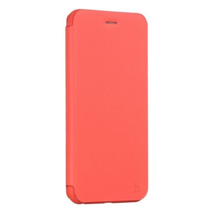 Hoco - Juice series matt nappa bőr iPhone 6plus/6splus könyv tok - piros