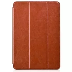   Hoco - Crystal series bőr Samsung Tab A 9.7 SM-T550 T555 tablet tok - barna