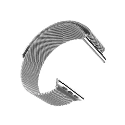   Grand series Milánói fémszövet rozsdamentes acél óraszíj Apple Watch 38/40 mm - ezüst