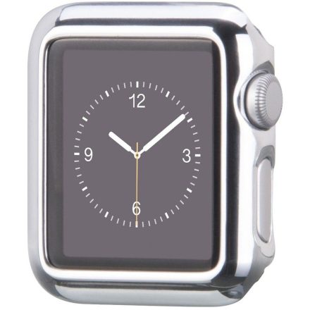 Hoco - okos óra műanyag védőtok Apple Watch 38 mm - ezüst