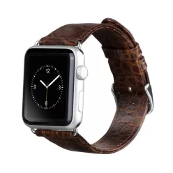  Hoco - Art series krokodil bőr óraszíj Apple Watch 38/40 mm - barna