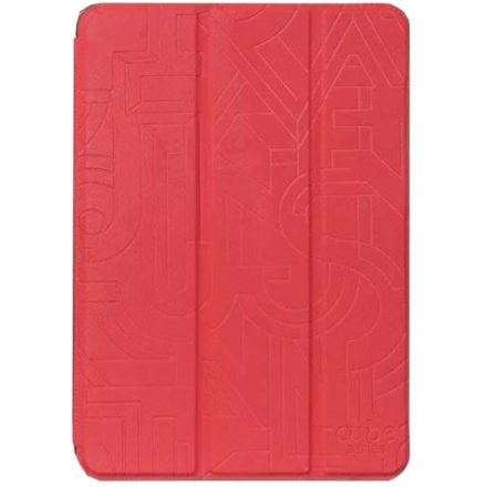 Hoco - Cube series nyomott mintázatú  iPad mini 4 tablet tok - piros
