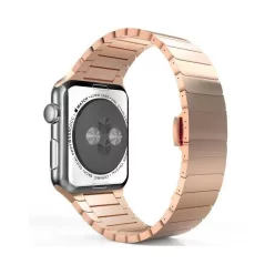   Hoco - Grand series 1 soros fém rozsdamentes acél óraszíj Apple Watch 42/44 mm - rozé arany