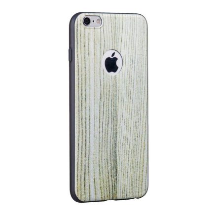 Hoco - Element series fehér tölgyfa mintás iPhone 6/6s tok - barna
