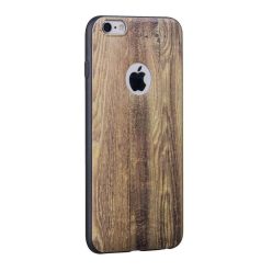   Hoco - Element series nyers fa mintás iPhone 6plus/6splus tok - barna