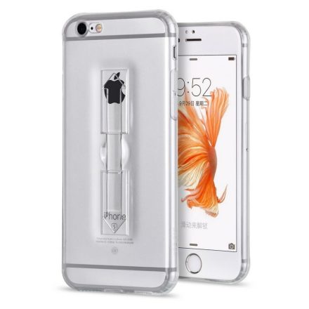 Hoco - Finger holder series biztonsági ujj akasztós iPhone 6/6s tok - átlátszó