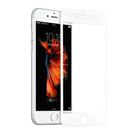 Hoco - Flexible series 3D PC kerettel iPhone 6plus/6splus kijelzővédő üvegfólia - fehér