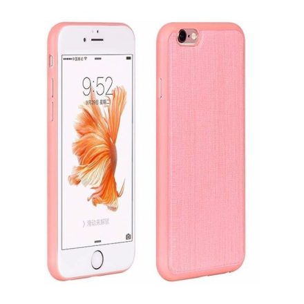 Hoco - Ultra thin series ultra vékony bőr mintás iPhone 6/6s tok - pink